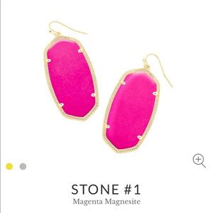 Kendra Scott Danielle Earrings Hot Pink